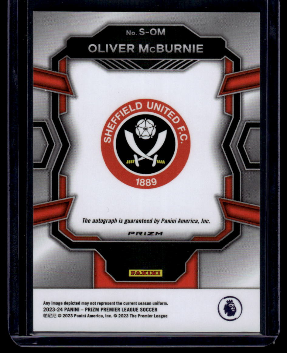 2023-24 Panini Prizm Premier League #S-OM Oliver McBurnie Signatures Red Stars