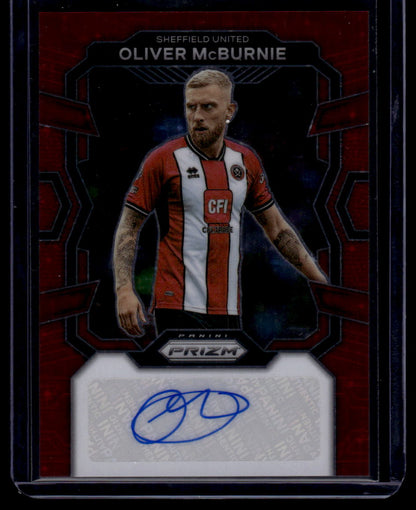 2023-24 Panini Prizm Premier League #S-OM Oliver McBurnie Signatures Red Stars