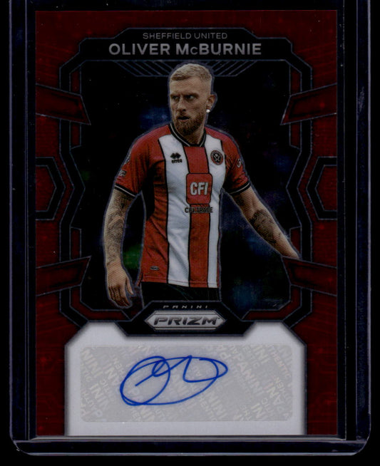 2023-24 Panini Prizm Premier League #S-OM Oliver McBurnie Signatures Red Stars