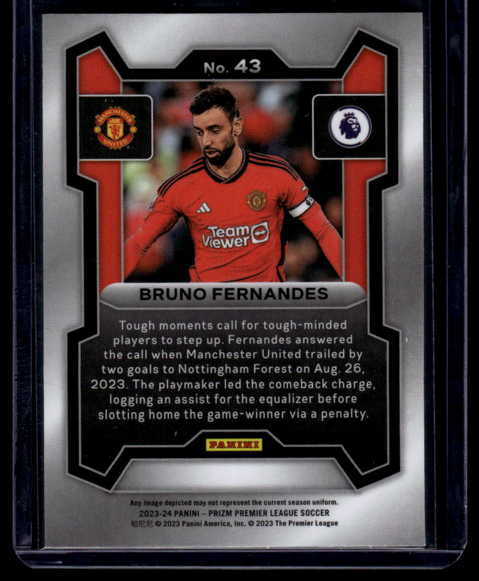 2023-24 Panini Prizm Premier League #43 Bruno Fernandes