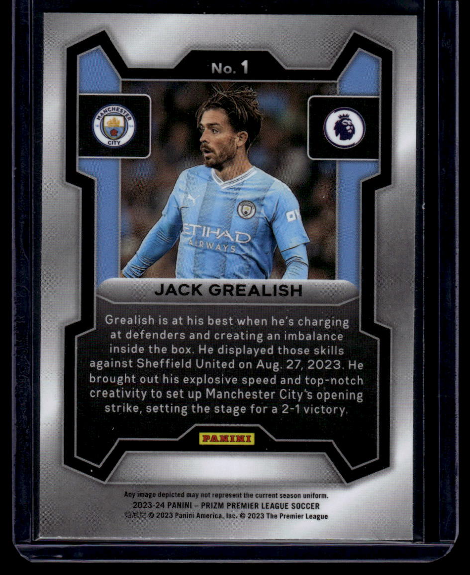 2023-24 Panini Prizm Premier League #1 Jack Grealish