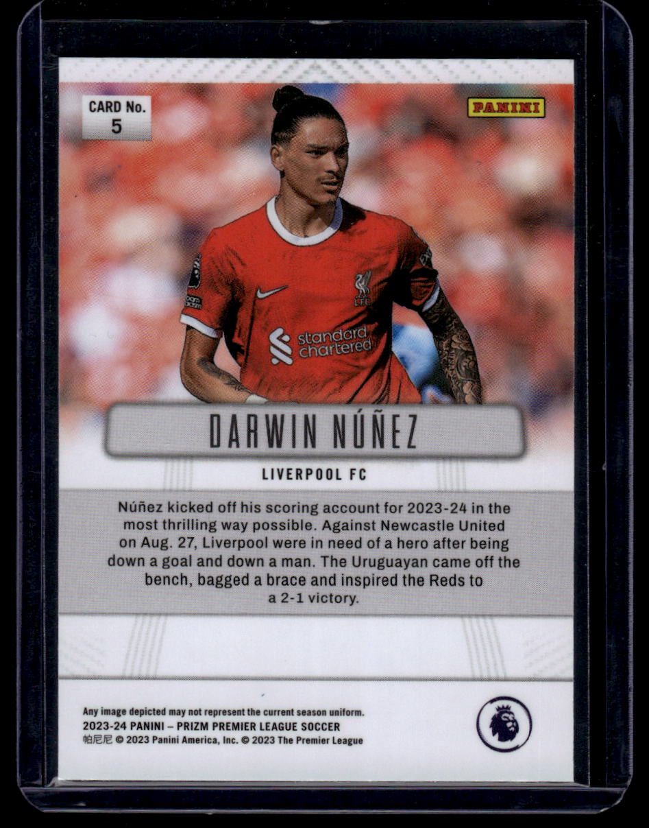 2023-24 Panini Prizm Premier League #5 Darwin Nunez Prizm Flashback 2012