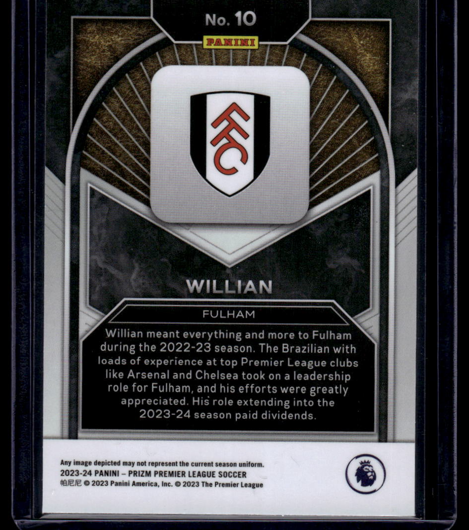 2023-24 Panini Prizm Premier League #10 Willian Brilliance