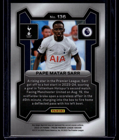 2023-24 Panini Prizm Premier League #136 Pape Matar Sarr