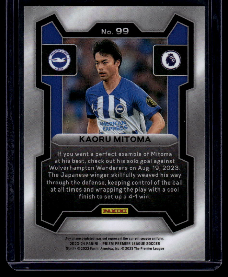 2023-24 Panini Prizm Premier League #99 Kaoru Mitoma