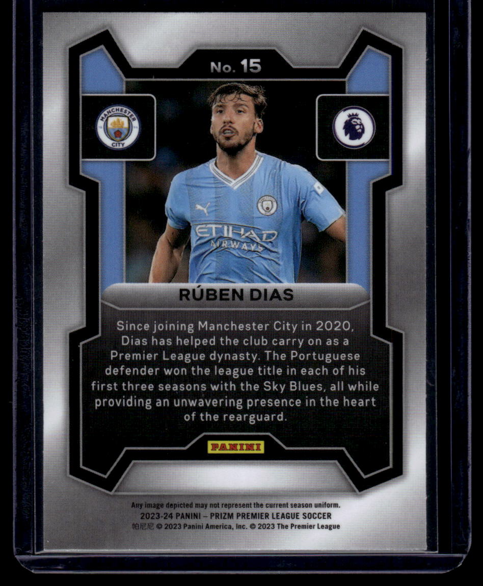 2023-24 Panini Prizm Premier League #15 Ruben Dias