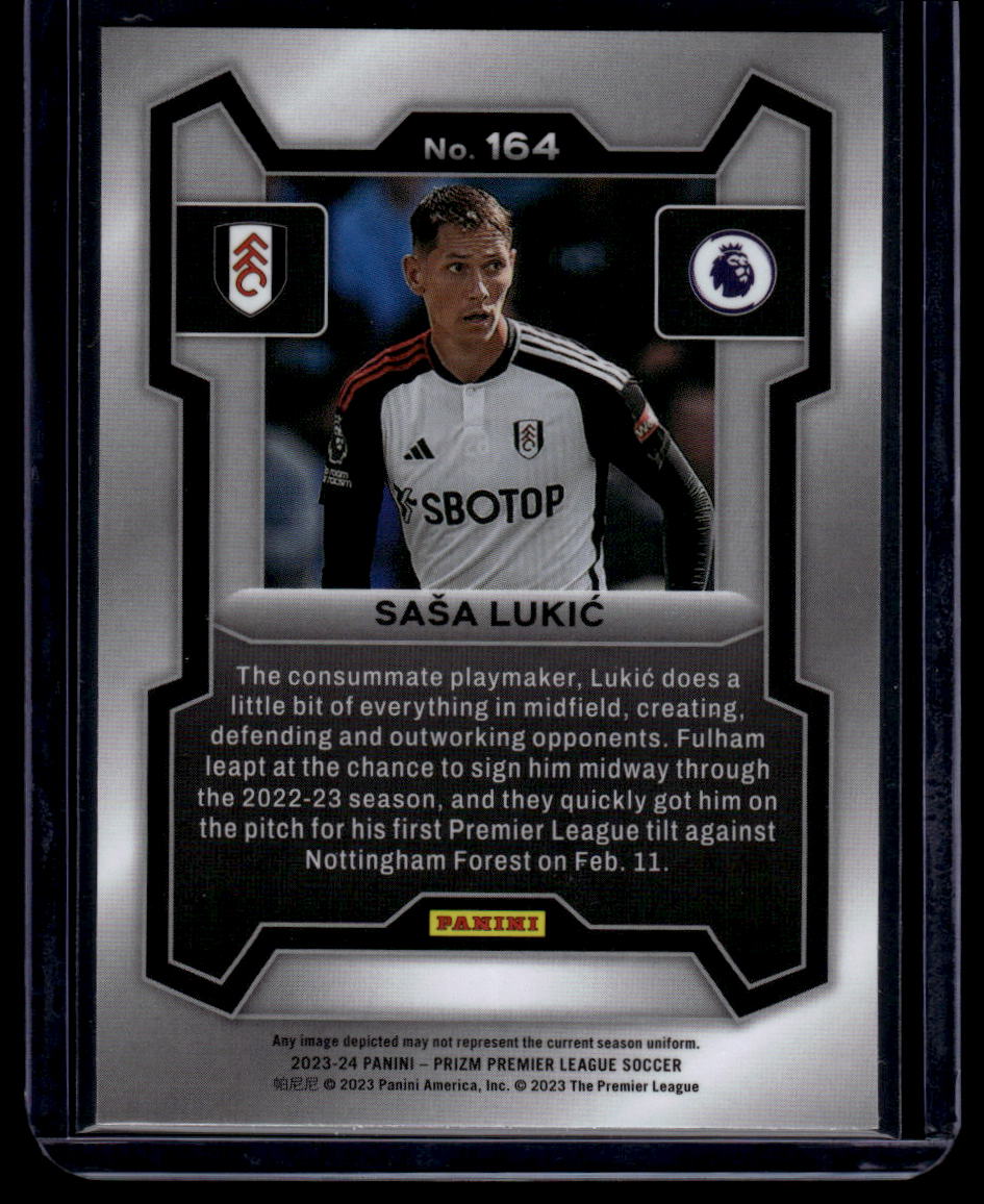 2023-24 Panini Prizm Premier League #164 Sasa Lukic