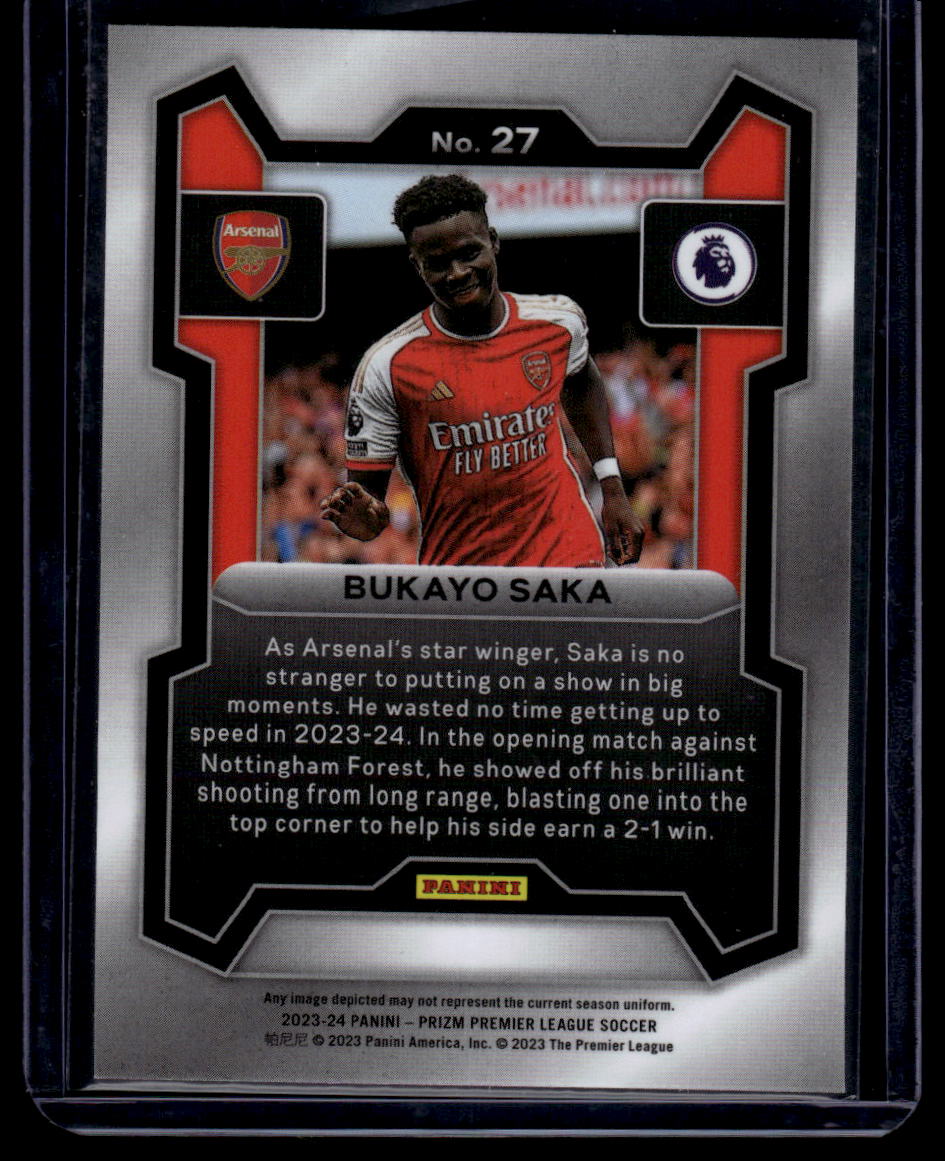 2023-24 Panini Prizm Premier League #27 Bukayo Saka