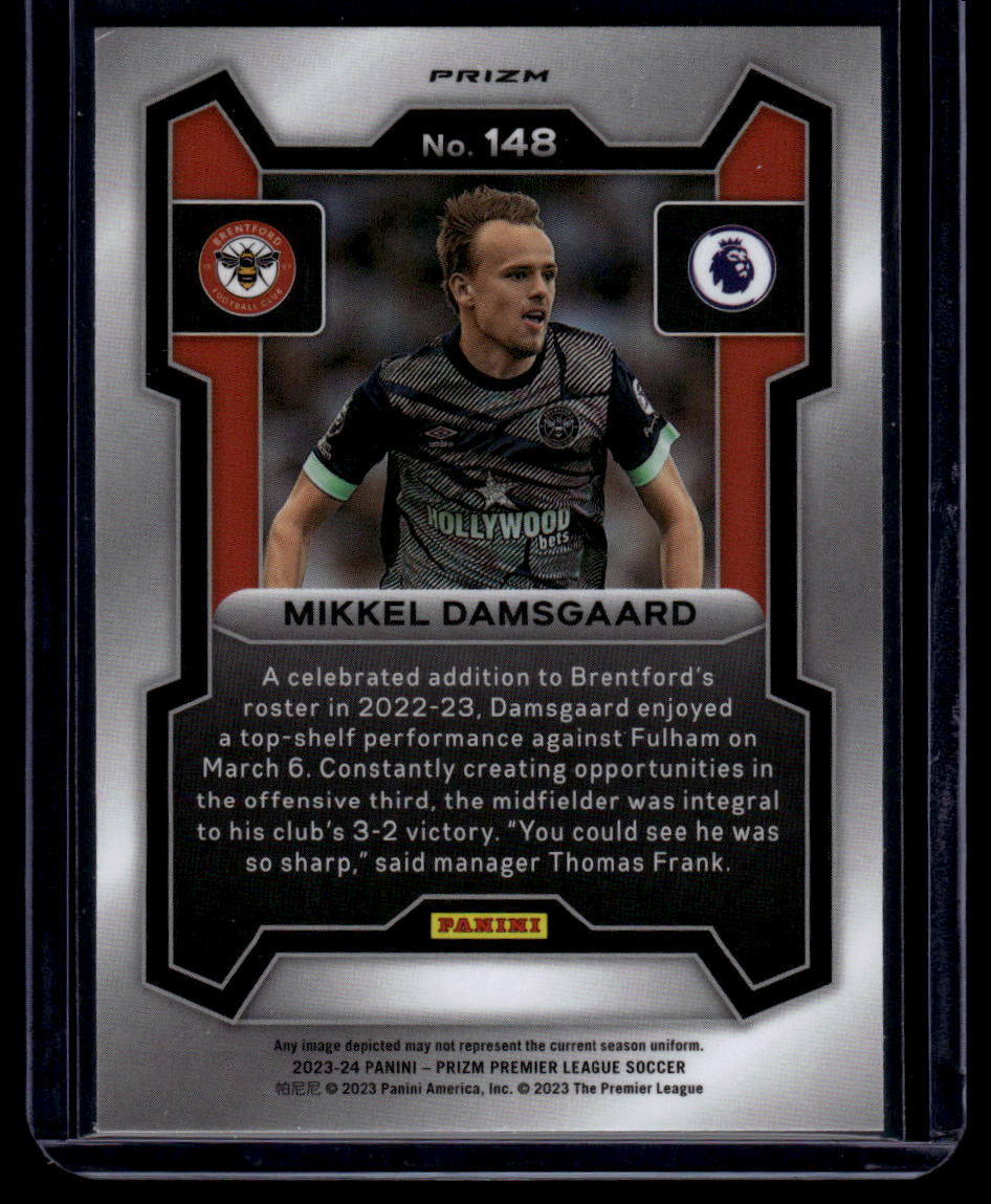 2023-24 Panini Prizm Premier League #148 Mikkel Damsgaard Silver