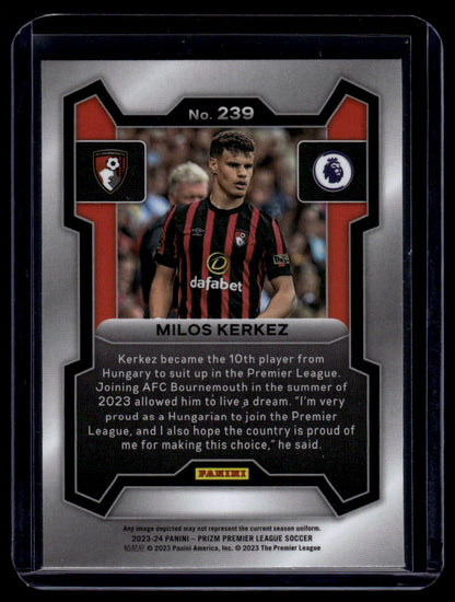 2023-24 Panini Prizm Premier League #239 Milos Kerkez