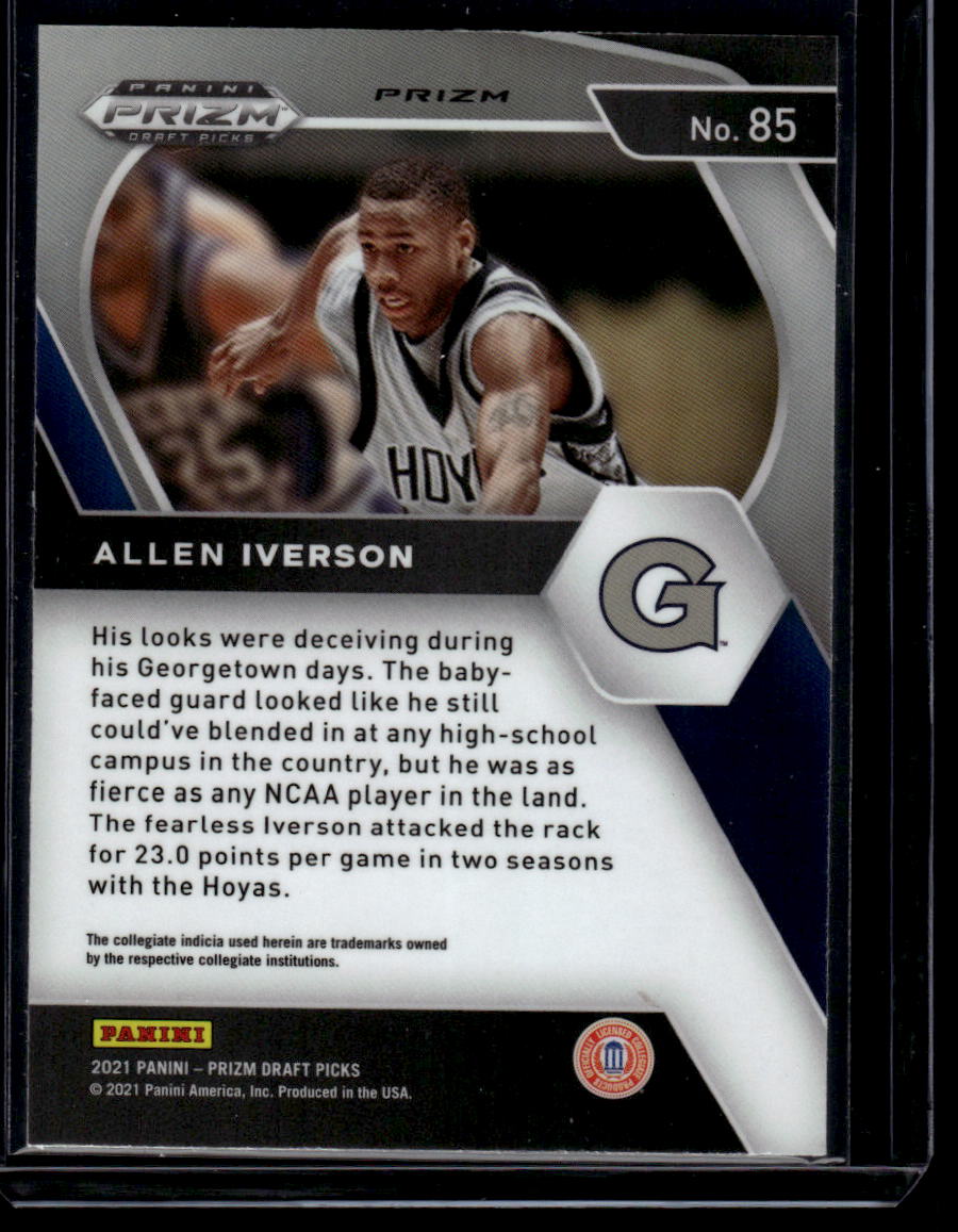 2021 Panini Prizm Draft Picks #85 Allen Iverson Orange Ice