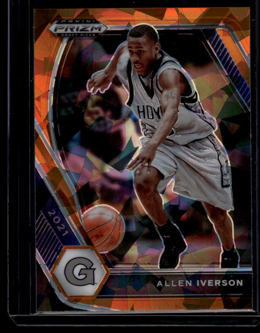 2021 Panini Prizm Draft Picks #85 Allen Iverson Orange Ice