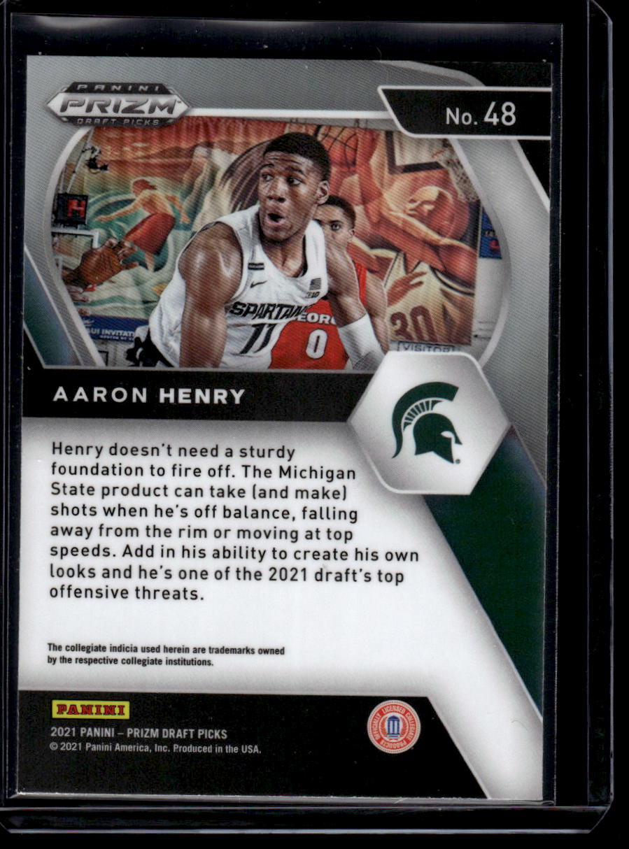 2021 Panini Prizm Draft Picks #48 Aaron Henry