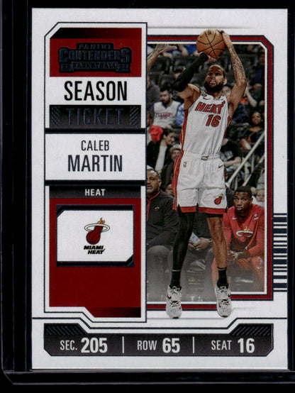 2023-24 Panini Contenders #94 Caleb Martin Season Ticket