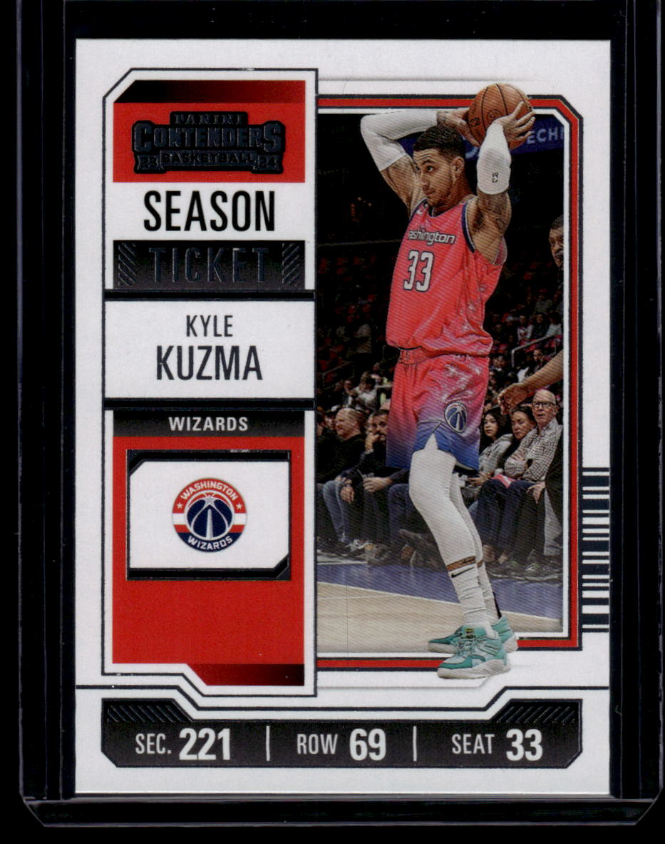 2023-24 Panini Contenders #32 Kyle Kuzma Season Ticket