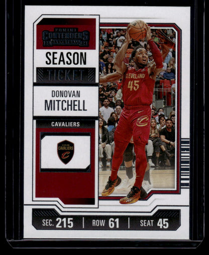 2023-24 Panini Contenders #75 Donovan Mitchell Season Ticket