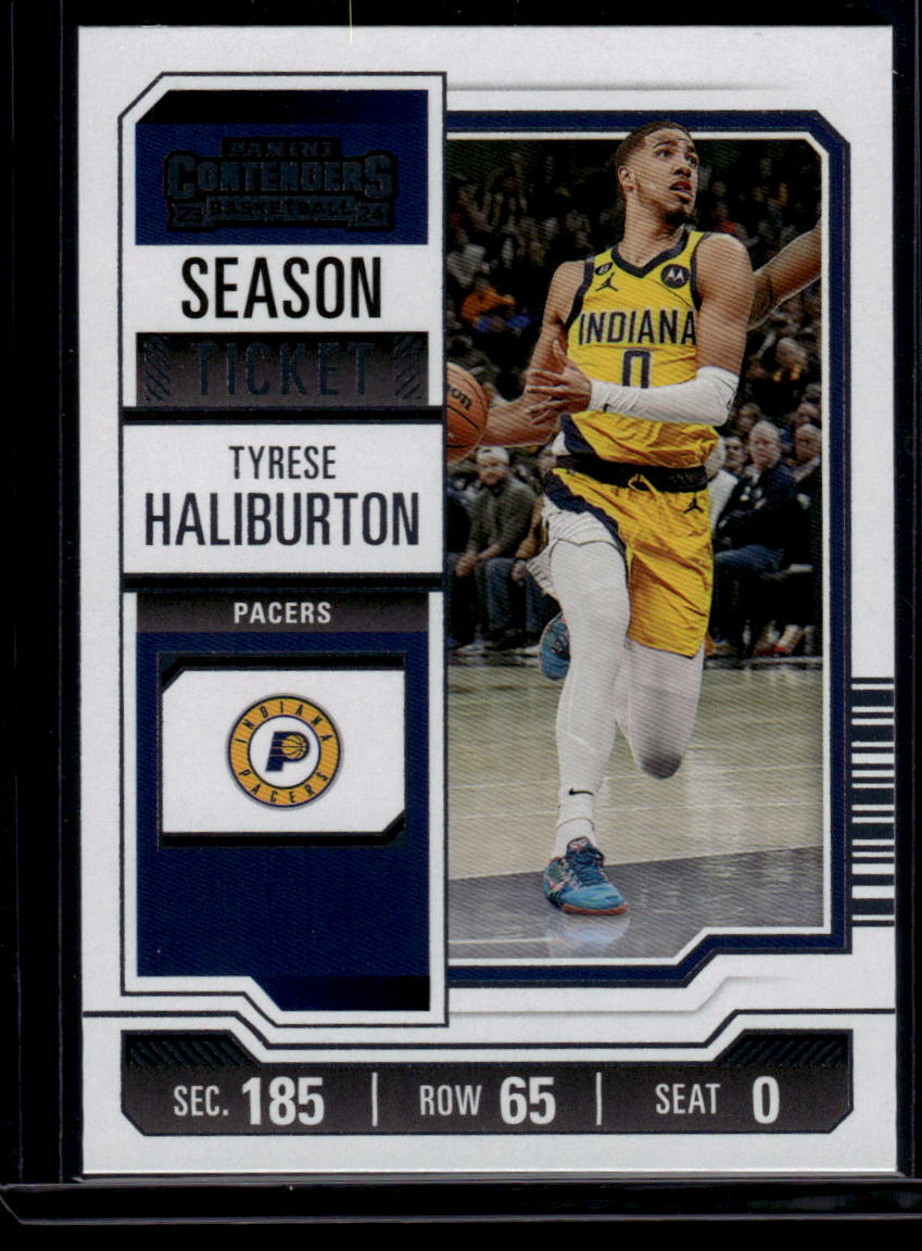 2023-24 Panini Contenders #90 Tyrese Haliburton Season Ticket