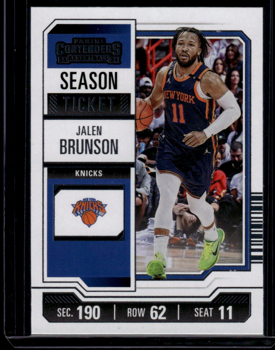 2023-24 Panini Contenders #59 Jalen Brunson Season Ticket