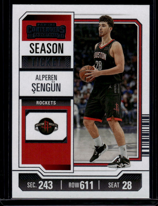 2023-24 Panini Contenders #36 Alperen Sengun Season Ticket