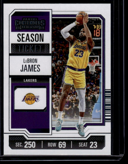 2023-24 Panini Contenders #46 LeBron James Season Ticket