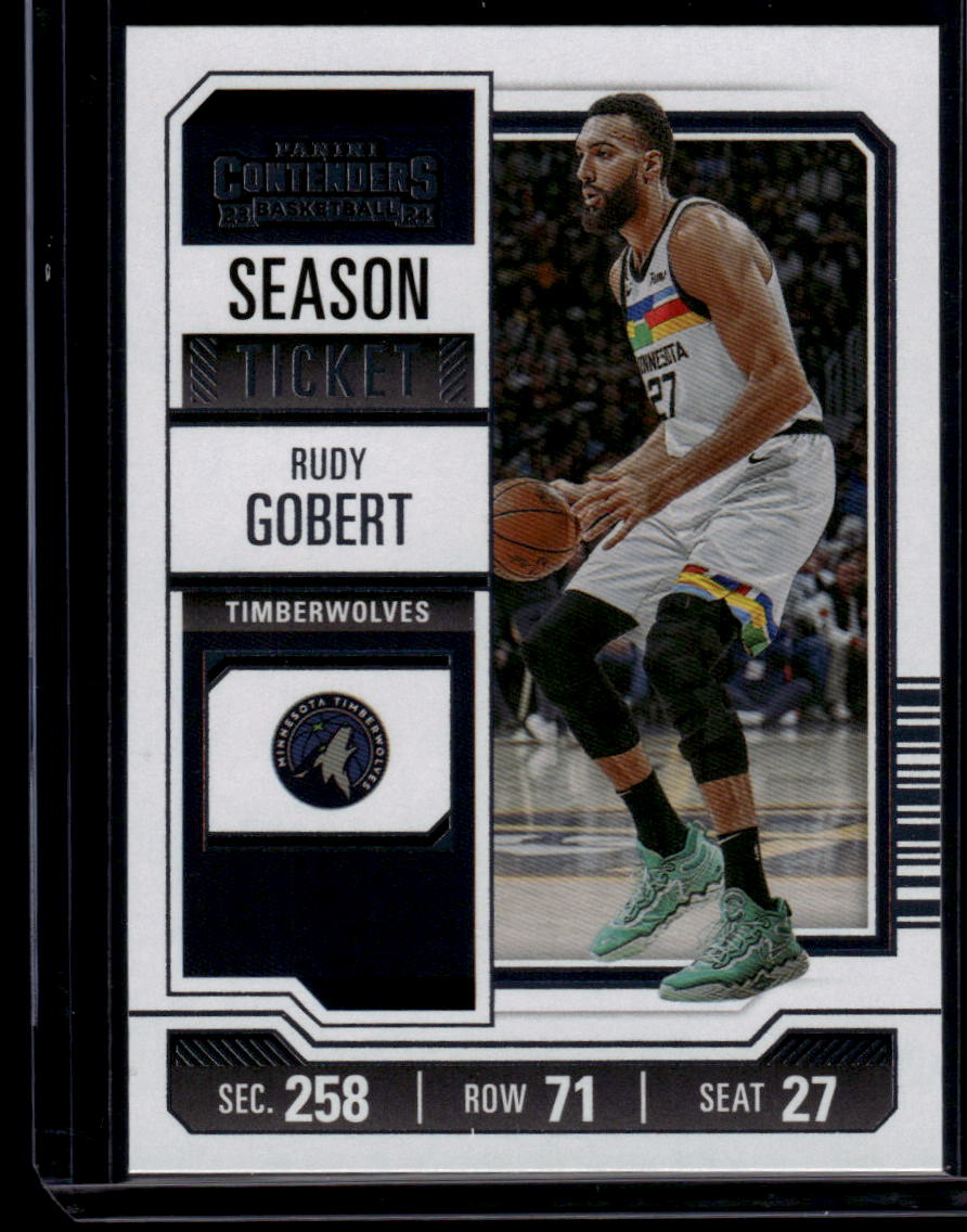 2023-24 Panini Contenders #64 Rudy Gobert Season Ticket