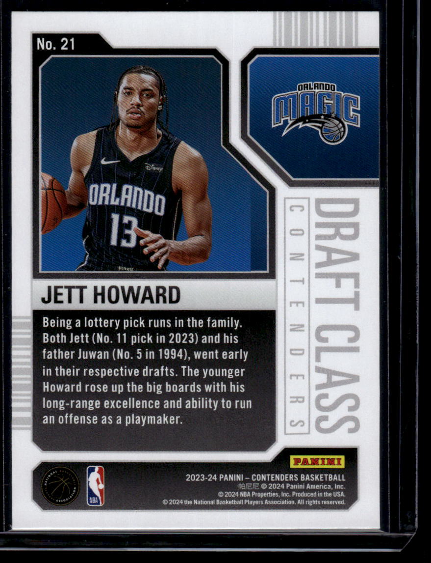 2023-24 Panini Contenders #21 Jett Howard 2023 Draft Class Contenders