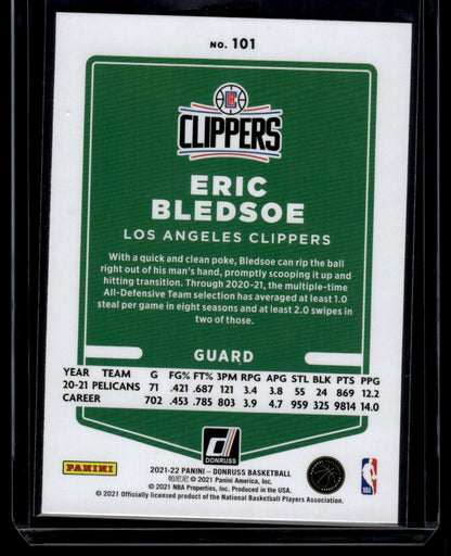 2021-22 Donruss #101 Eric Bledsoe