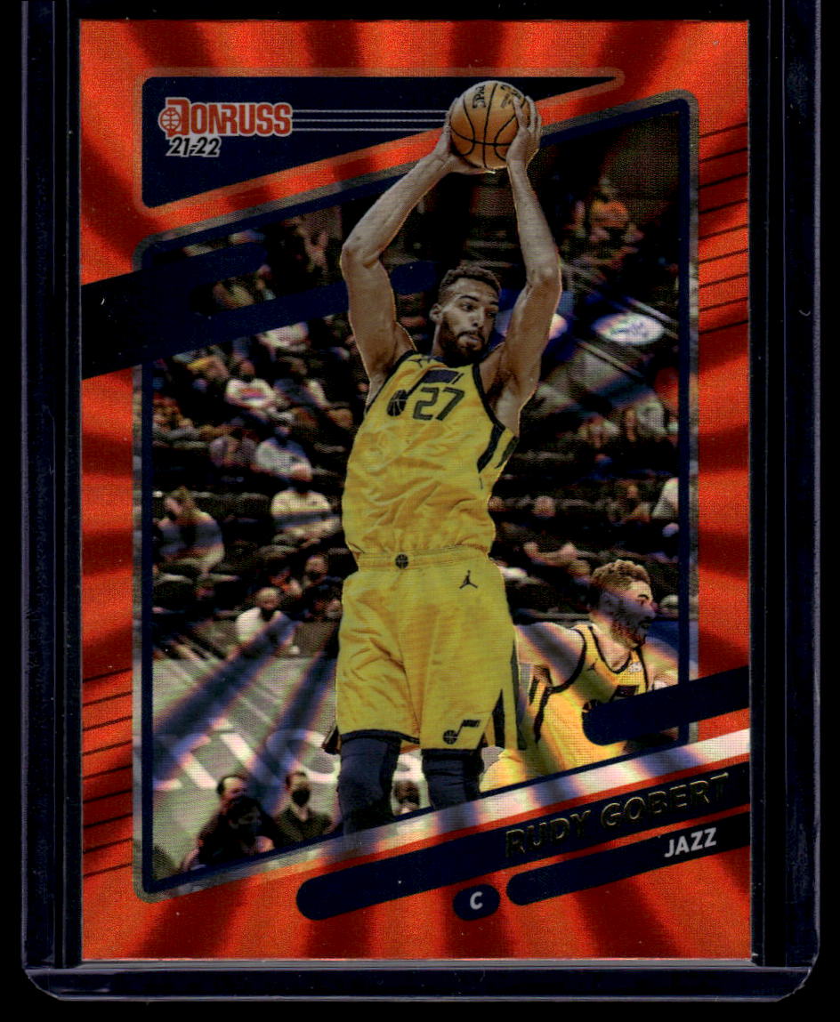 2021-22 Donruss #182 Rudy Gobert Holo Orange Laser