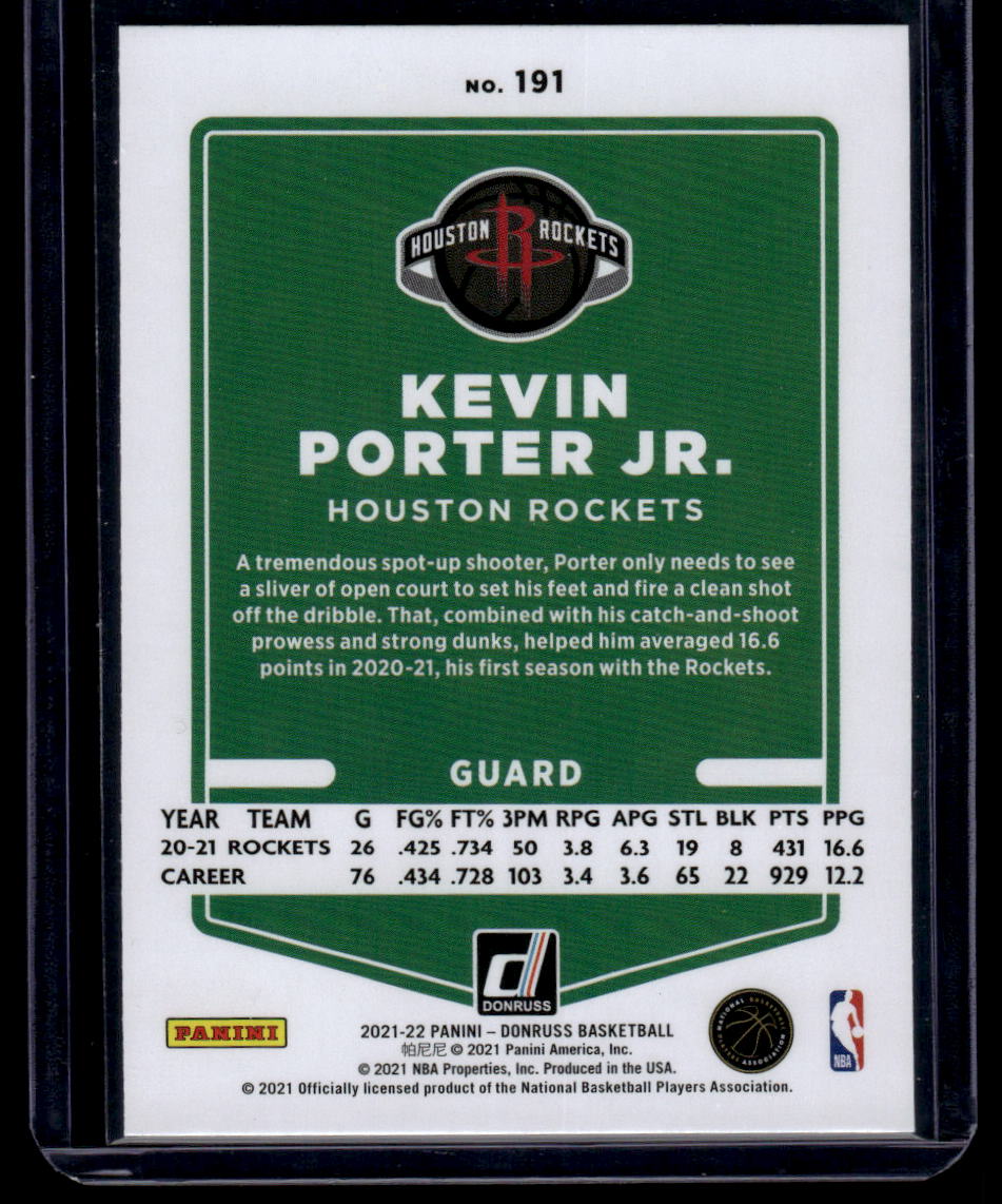 2021-22 Donruss #191 Kevin Porter Jr.