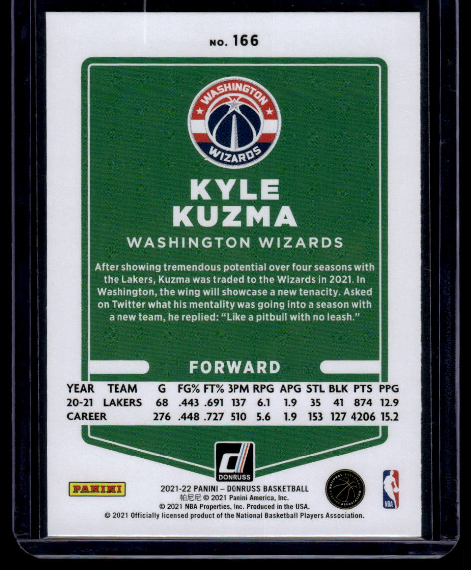 2021-22 Donruss #166 Kyle Kuzma