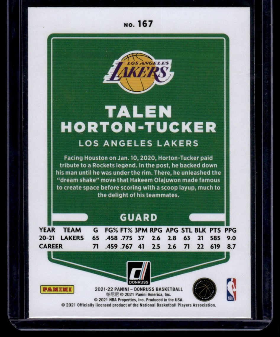 2021-22 Donruss #167 Talen Horton-Tucker