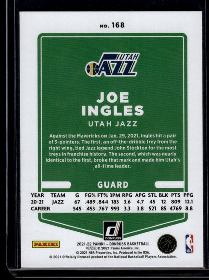 2021-22 Donruss #168 Joe Ingles