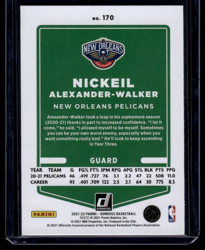 2021-22 Donruss #170 Nickeil Alexander-Walker