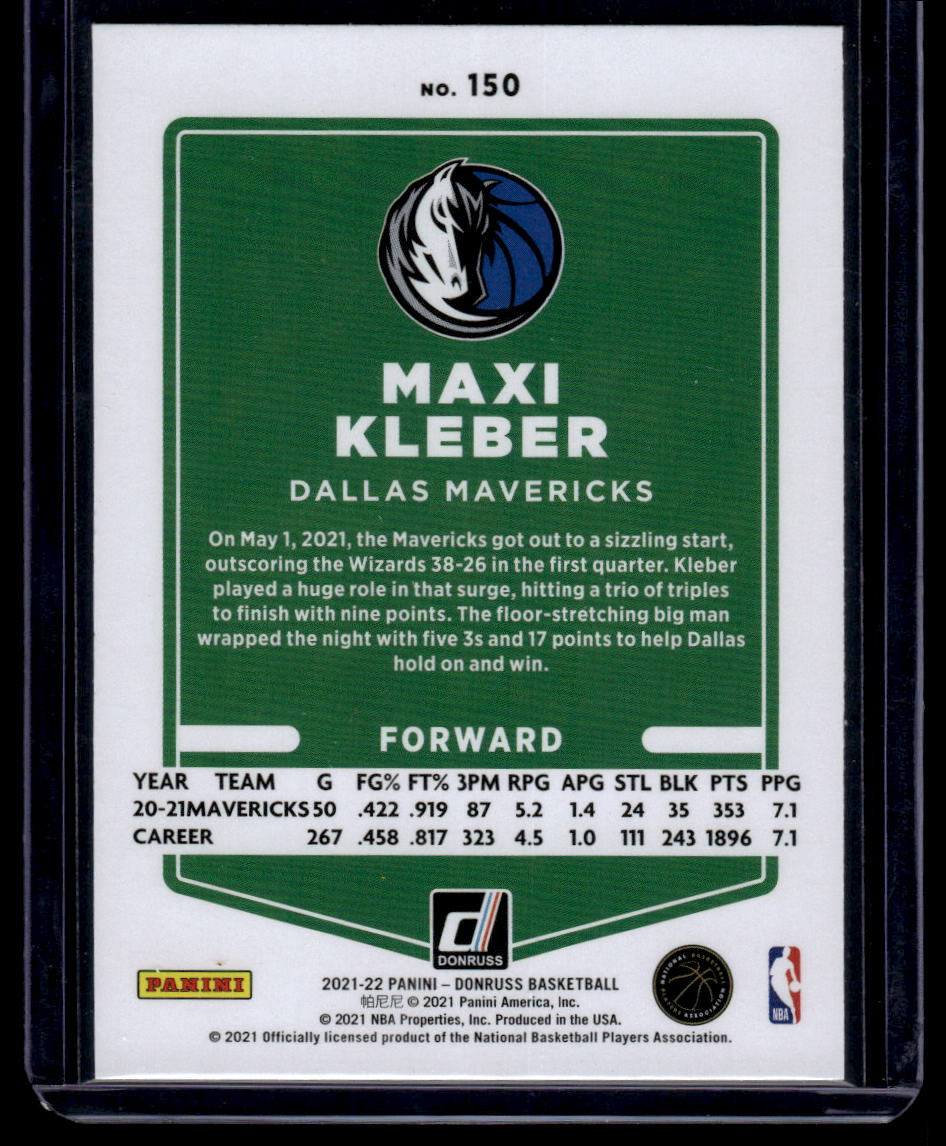 2021-22 Donruss #150 Maxi Kleber