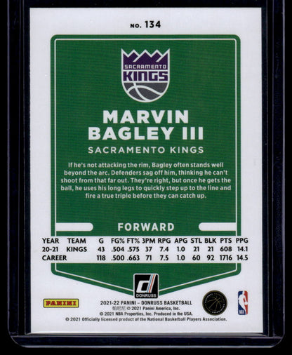 2021-22 Donruss #134 Marvin Bagley III