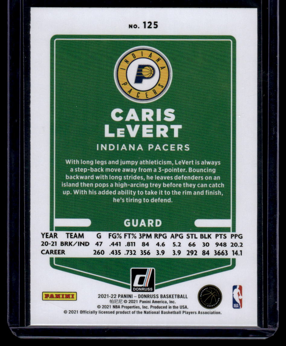 2021-22 Donruss #125 Caris LeVert