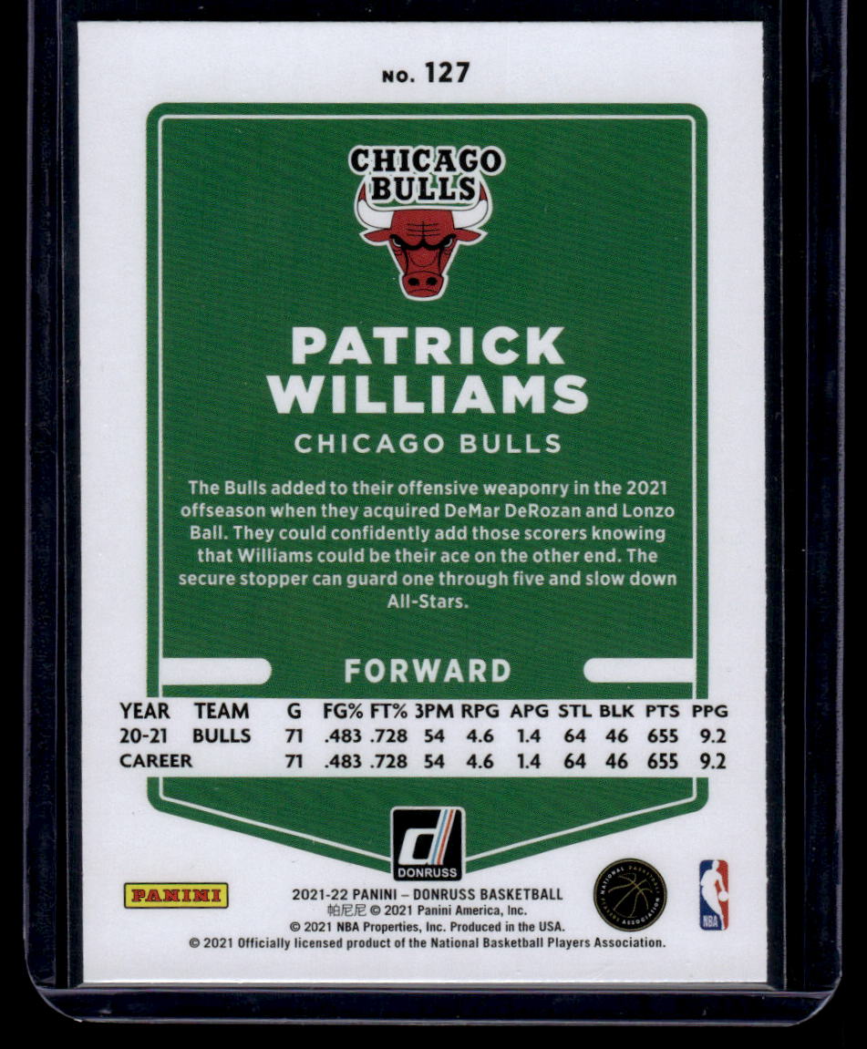 2021-22 Donruss #127 Patrick Williams