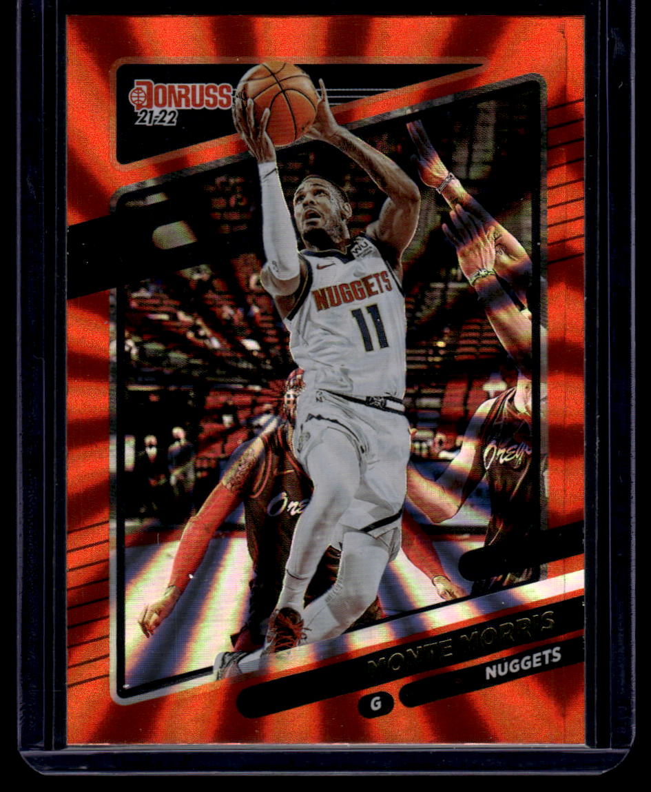 2021-22 Donruss #63 Monte Morris Holo Orange Laser