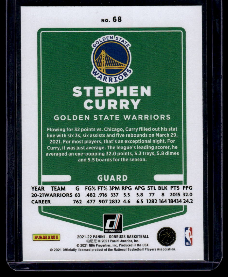 2021-22 Donruss #68 Stephen Curry