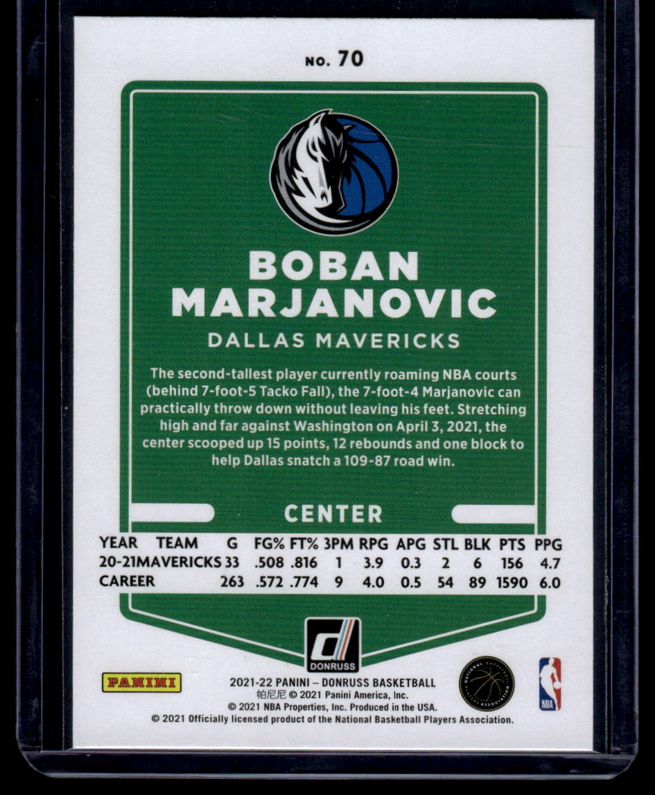 2021-22 Donruss #70 Boban Marjanovic