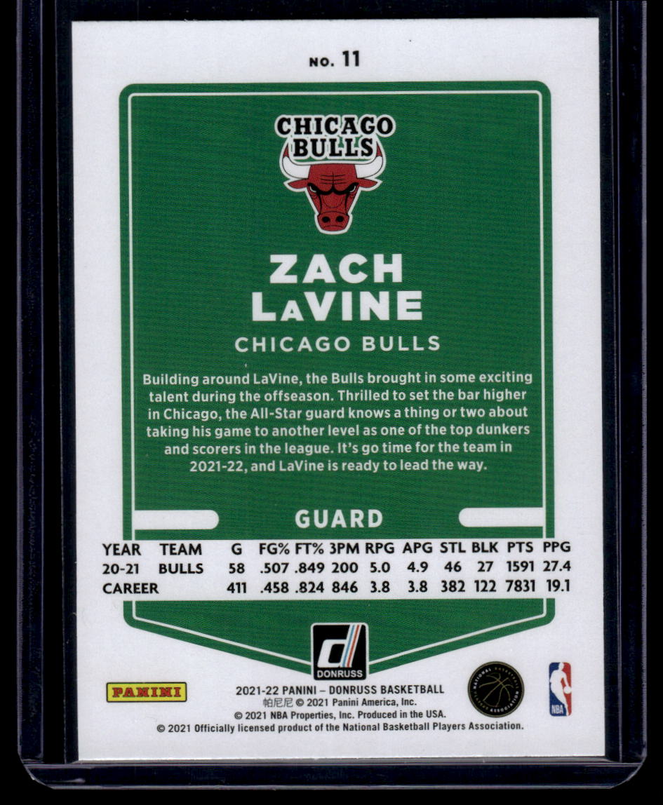 2021-22 Donruss #11 Zach LaVine