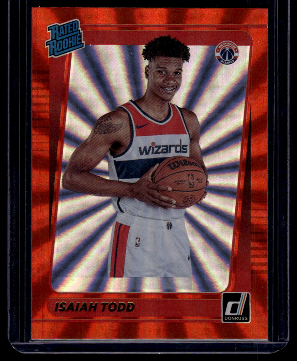 2021-22 Donruss #237 Isaiah Todd Holo Orange Laser