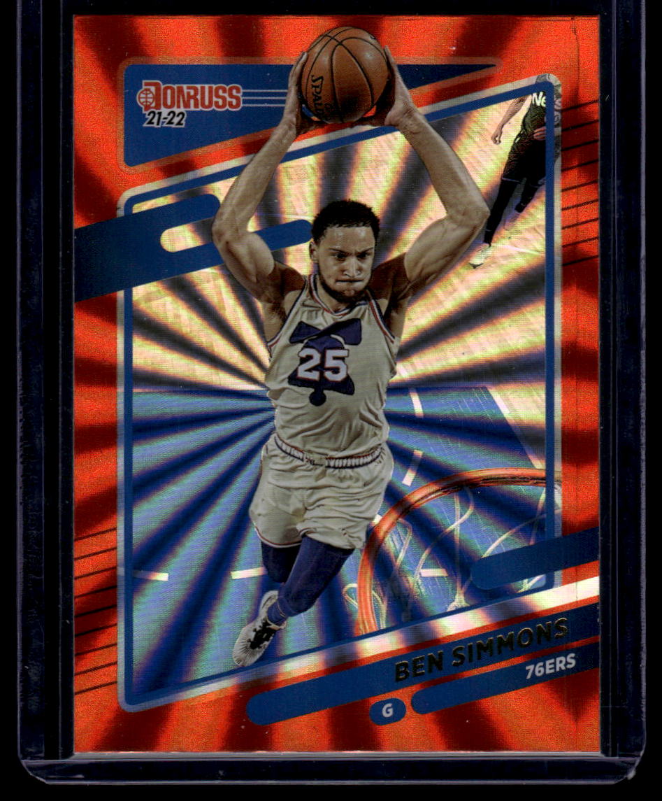 2021-22 Donruss #5 Ben Simmons Holo Orange Laser