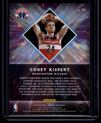 2021-22 Donruss #20 Corey Kispert Great X-pectations