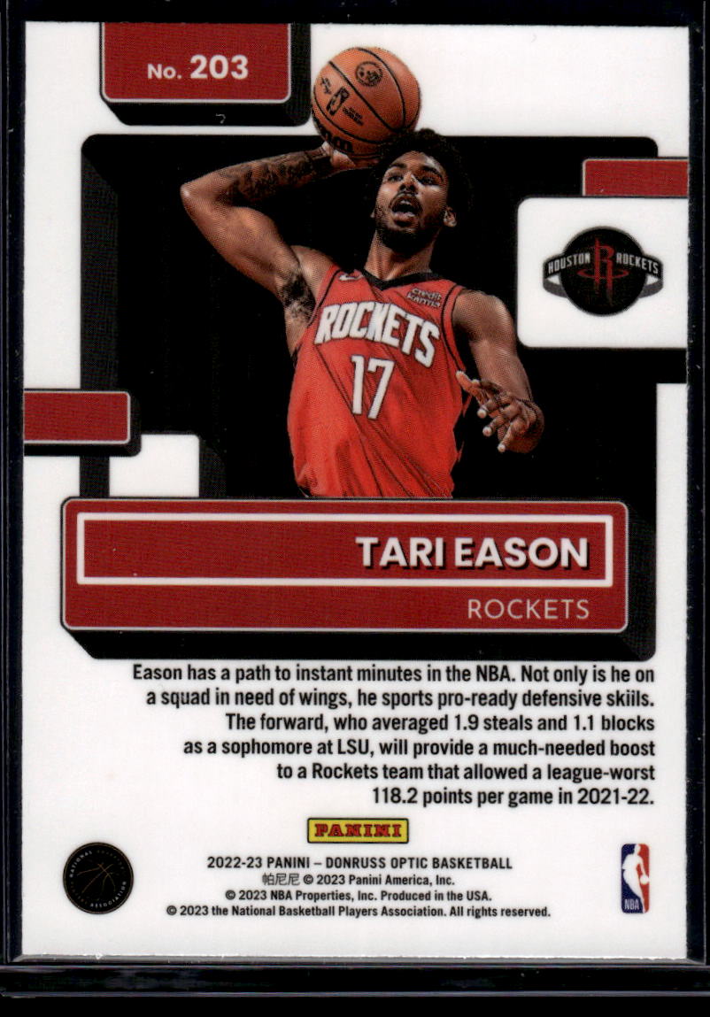 2022-23 Donruss Optic #203 Tari Eason