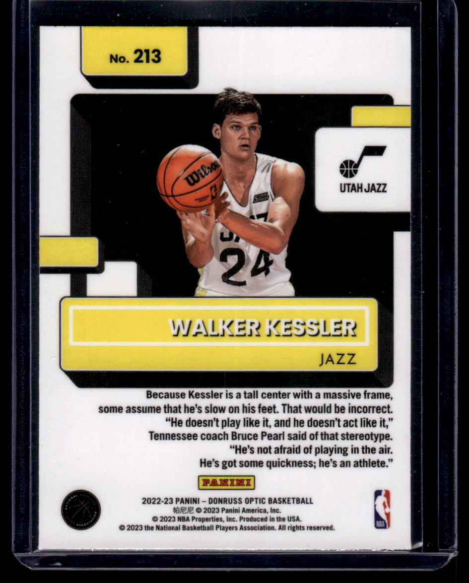 2022-23 Donruss Optic #213 Walker Kessler