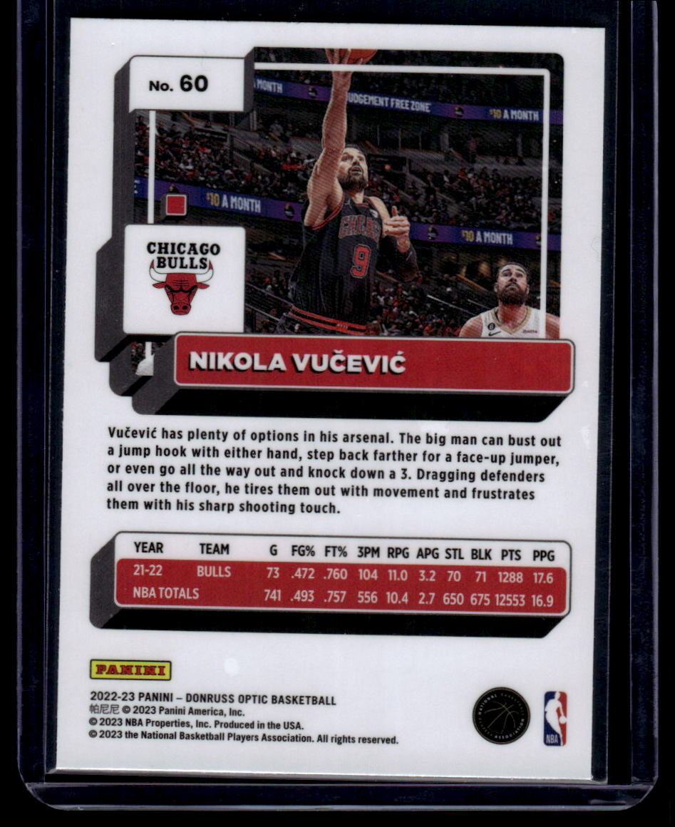 2022-23 Donruss Optic #60 Nikola Vucevic