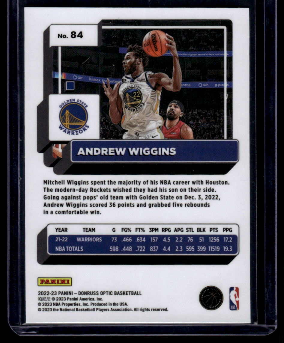 2022-23 Donruss Optic #84 Andrew Wiggins