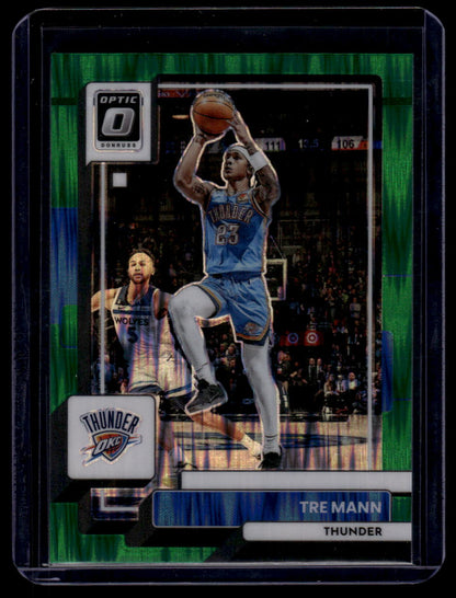 2022-23 Donruss Optic #47 Tre Mann Green Shock