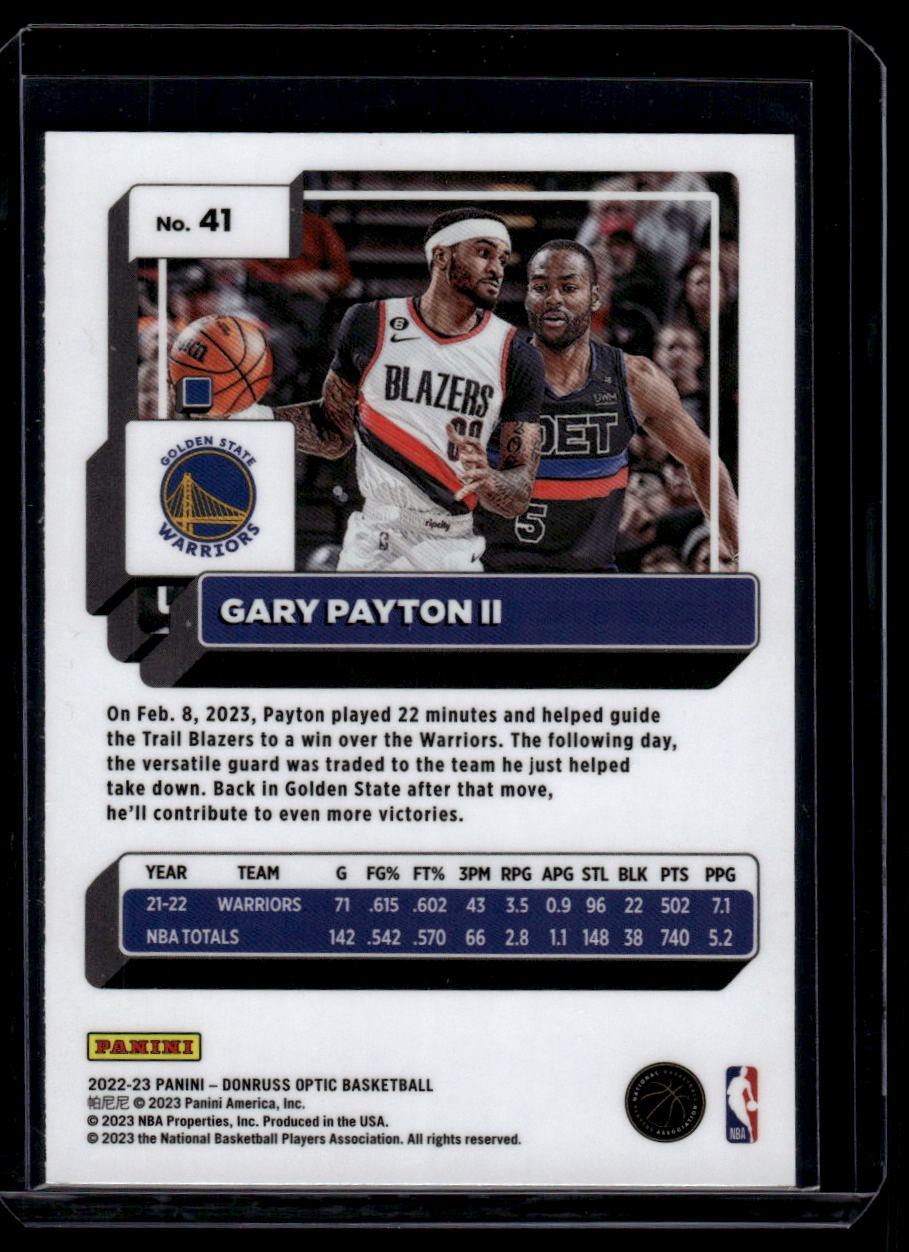 2022-23 Donruss Optic #41 Gary Payton II